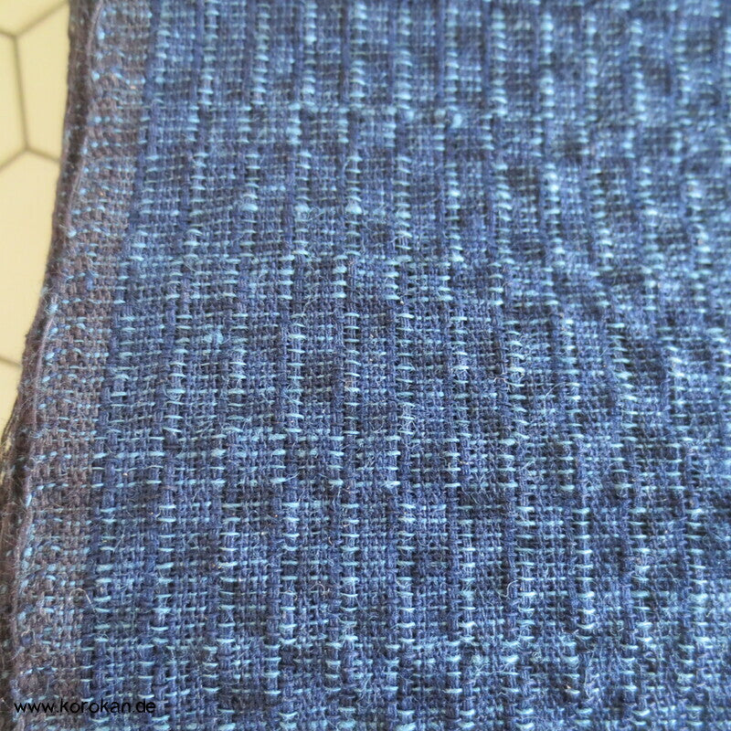 Awa Shijira originalgehefteter handgewebter dicker Kimono Baumwollstoff