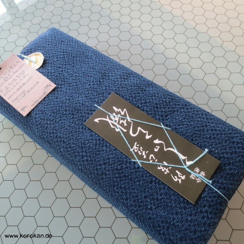 Awa Shijira originalgehefteter handgewebter dicker Kimono Baumwollstoff