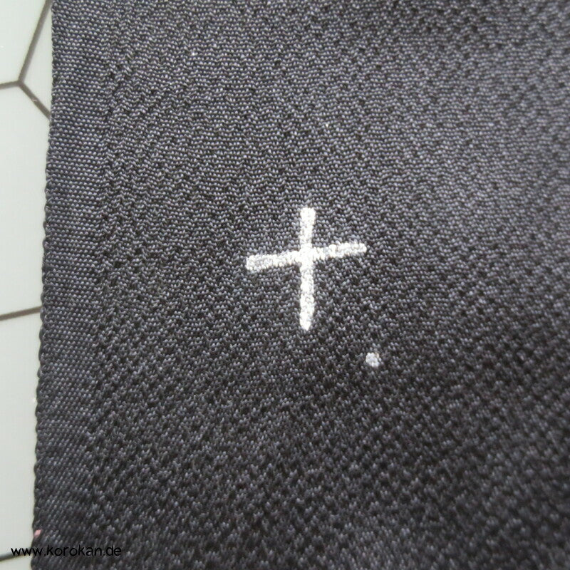Panel Muster Stoff für Kimono - schwarz mit Lurex Druck