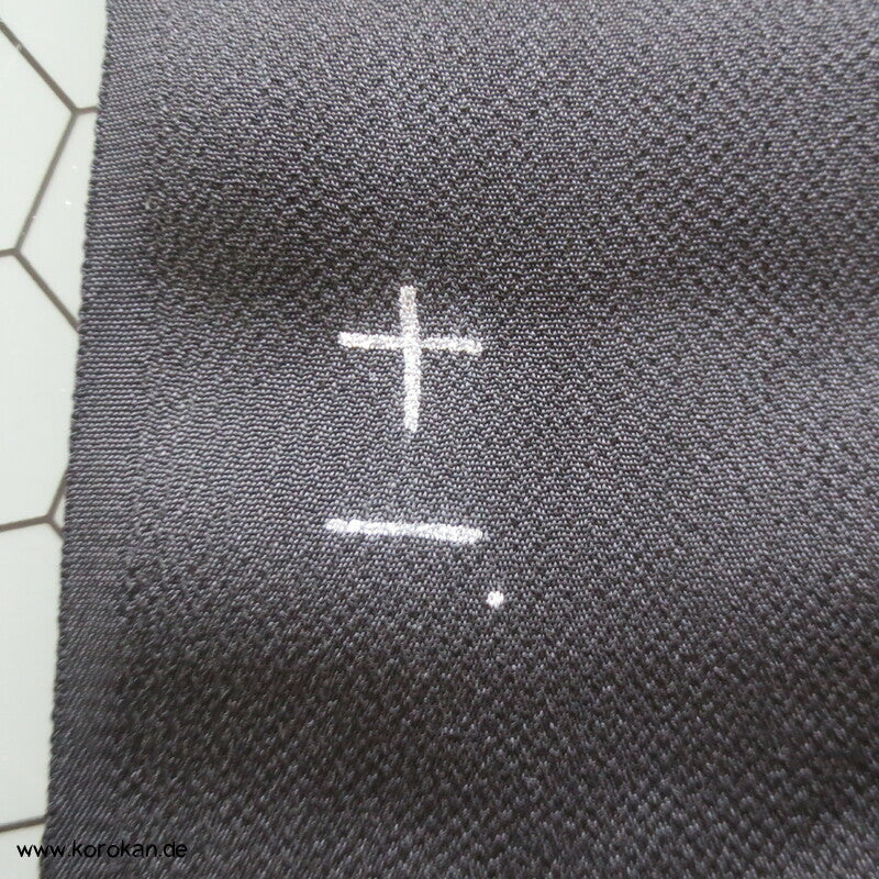 Panel Muster Stoff für Kimono - schwarz mit Lurex Druck