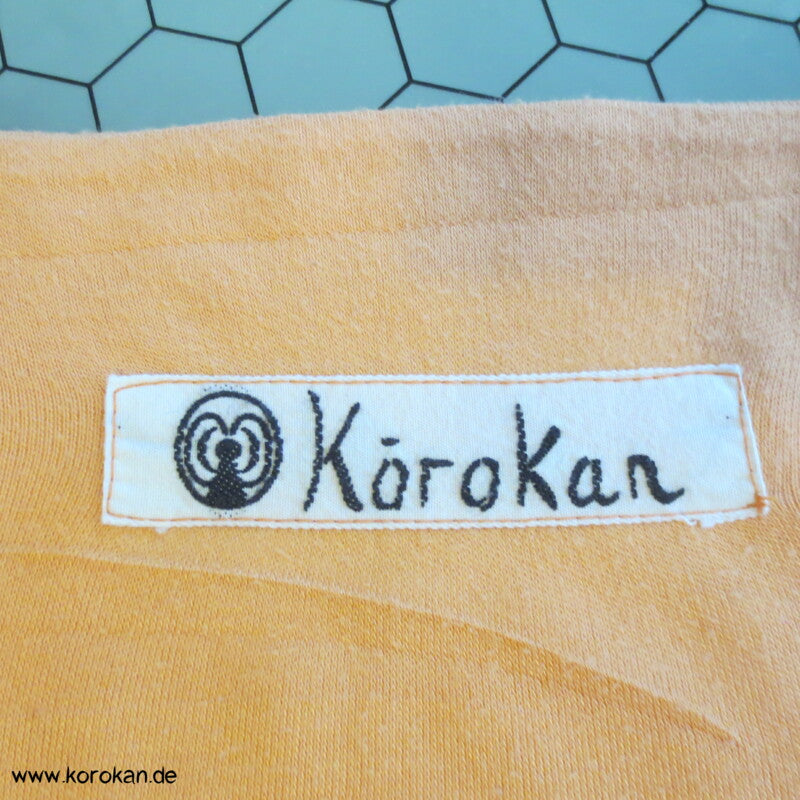 Vintage Langarm Shirt, Kombi aus Muster Kimono Seide Panel + Baumwoll Jersey
