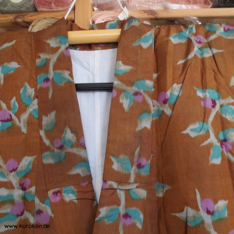 Antiker Blüten Meisen Kosode Ärmel Kimono