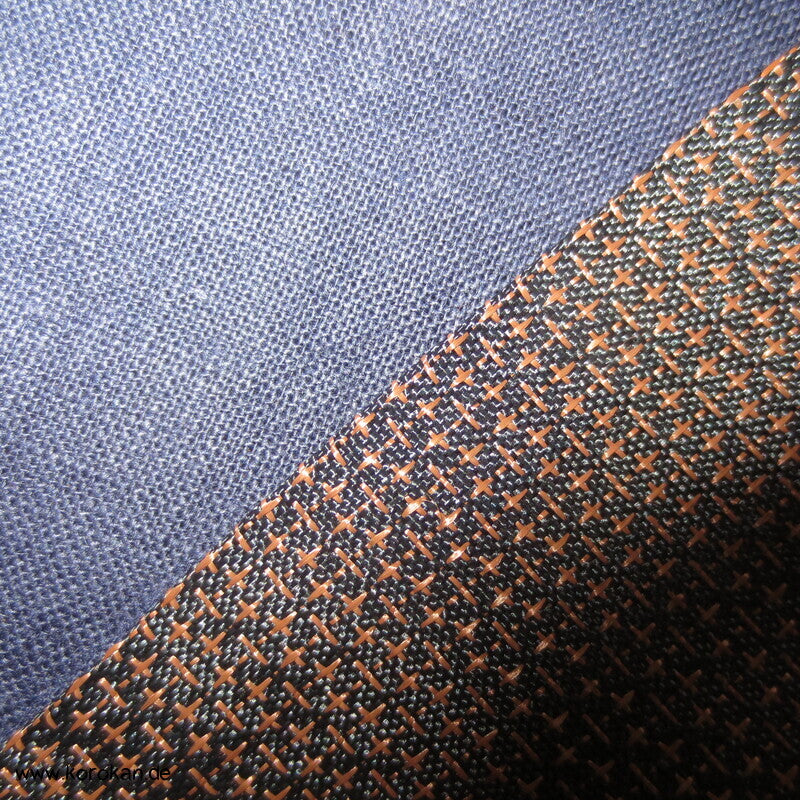 brauner Kikko Kasuri Seide Komon Kimono