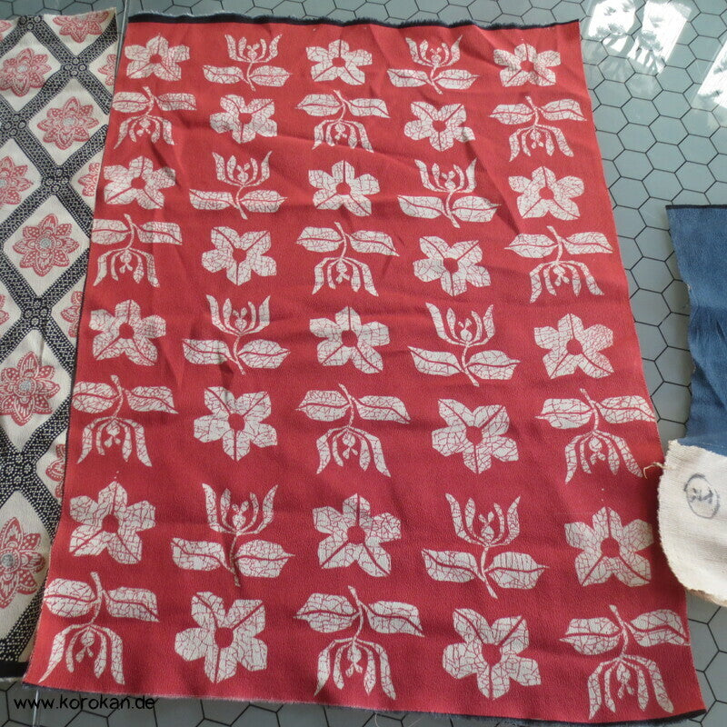 Panel Muster Stoff für Kimono - Blumen, Blätter, abstrakt