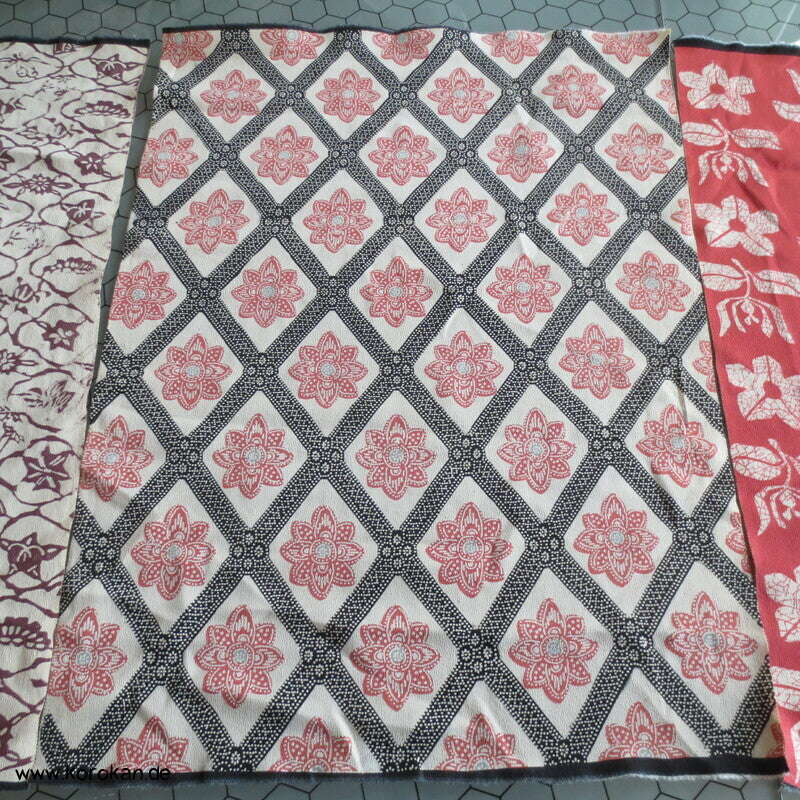 Panel Muster Stoff für Kimono - Blumen, Blätter, abstrakt