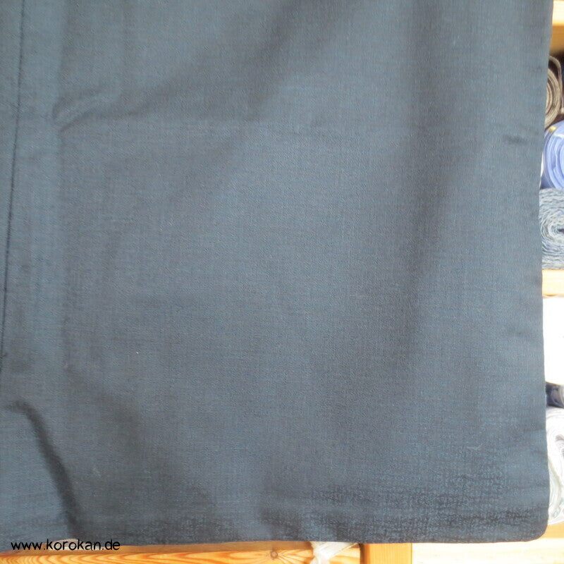 blauer Wolle / Seide  Hitoe Kimono