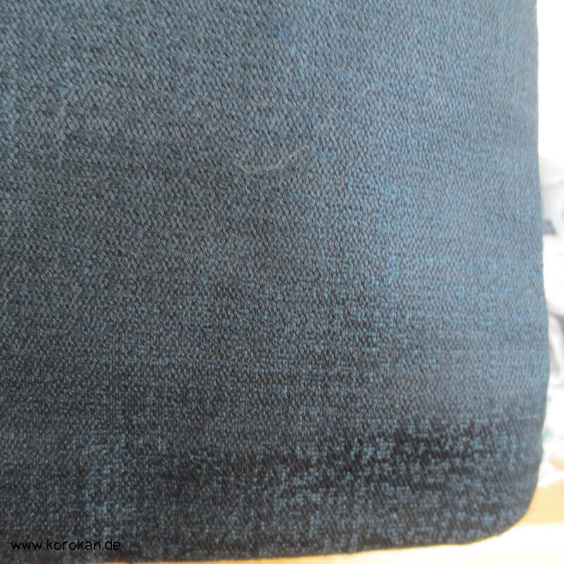 blauer Wolle / Seide  Hitoe Kimono