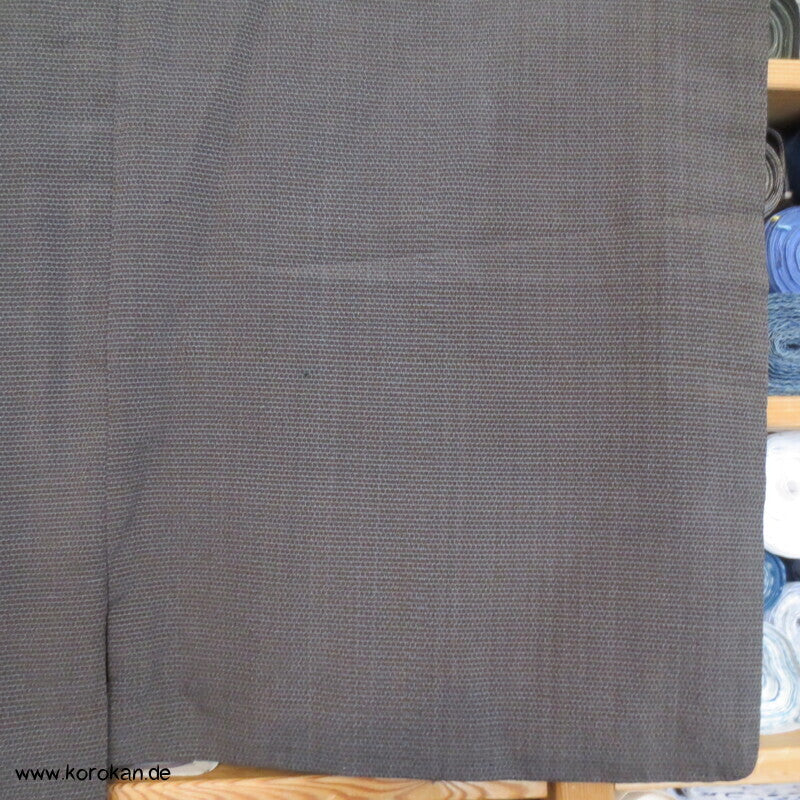 braun - blaugrauer Kikko Kasuri Seide Komon Kimono