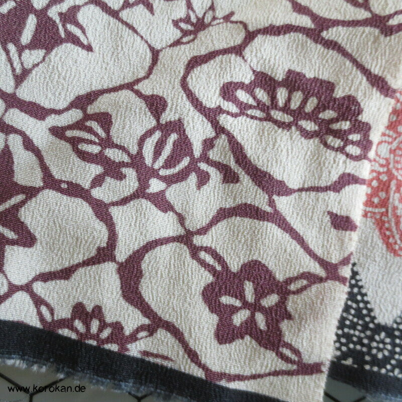 Panel Muster Stoff für Kimono - Blumen, Blätter, abstrakt