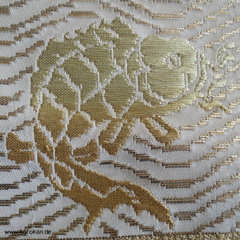 Araihari Fukuro Obi Seidenbrokat Goldbrassen