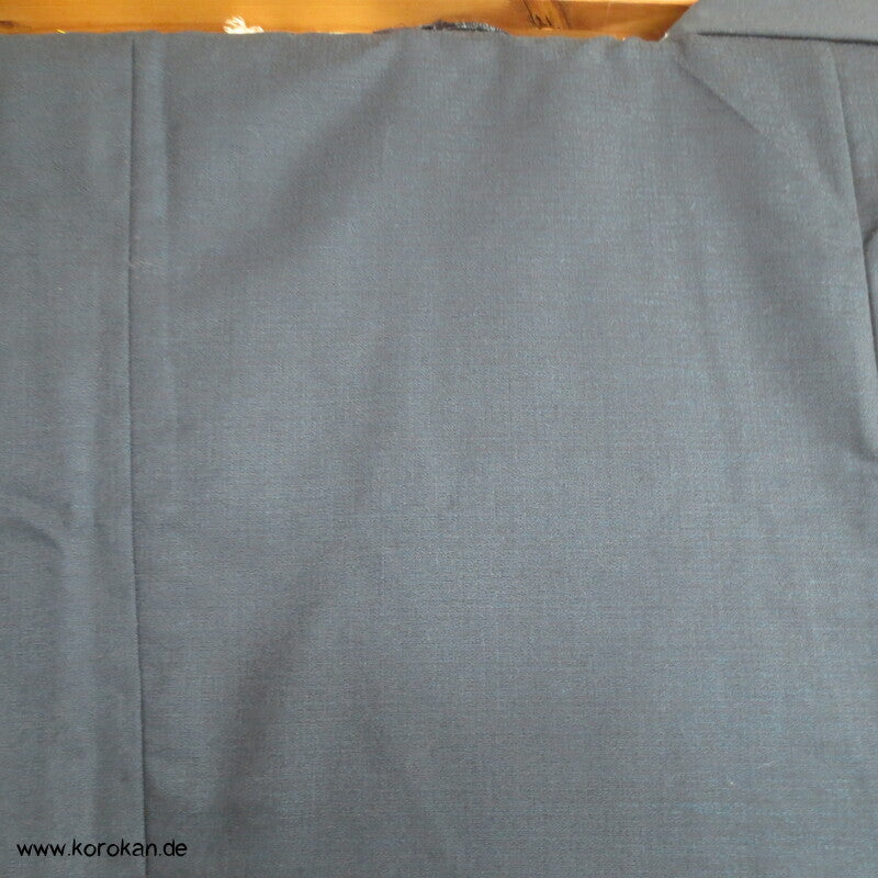 blauer Wolle / Seide  Hitoe Kimono