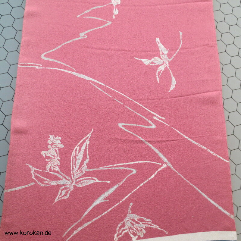 Panel Muster Seide für Kimono - Blumen, Blätter, abstrakt
