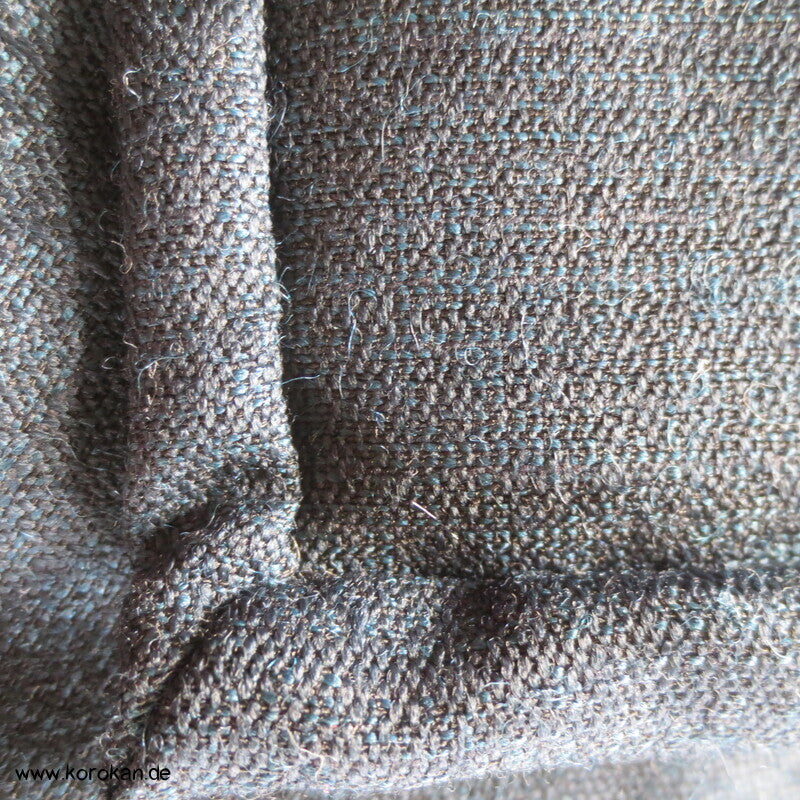 blauer Wolle / Seide  Hitoe Kimono