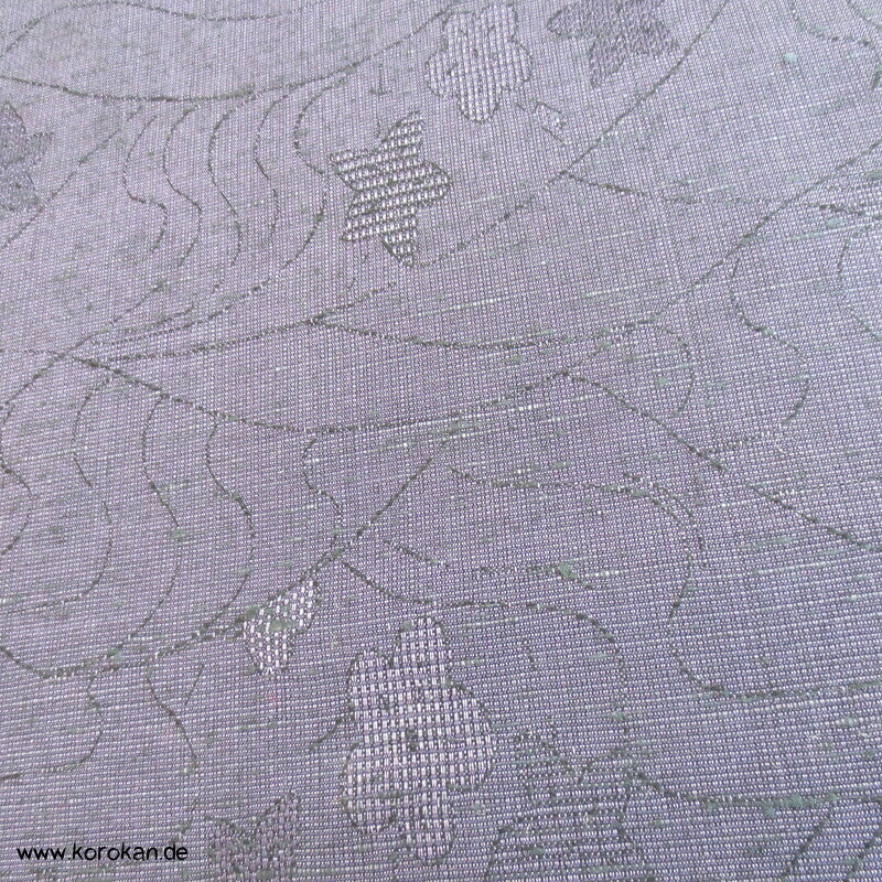 Blüten, Blätter Mischgewebe Kimono Jacquard
