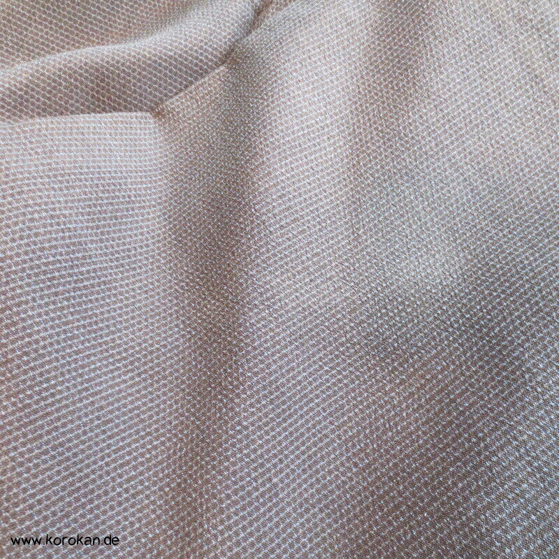 braun - blaugrauer Kikko Kasuri Seide Komon Kimono