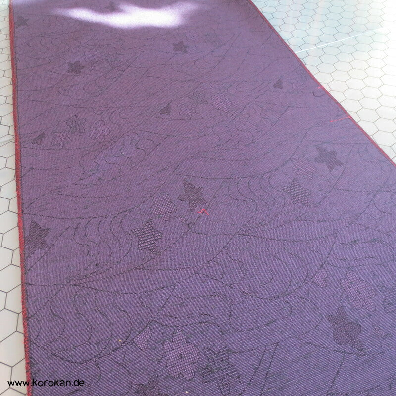Blüten, Blätter Mischgewebe Kimono Jacquard