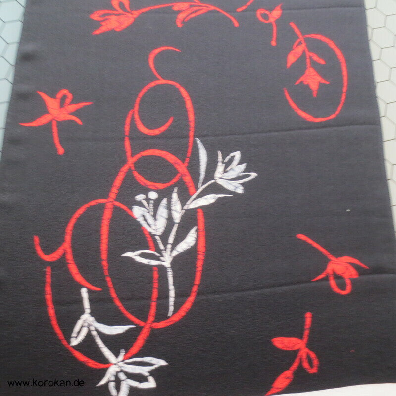Panel Muster Seide für Kimono - Blumen, Blätter, abstrakt