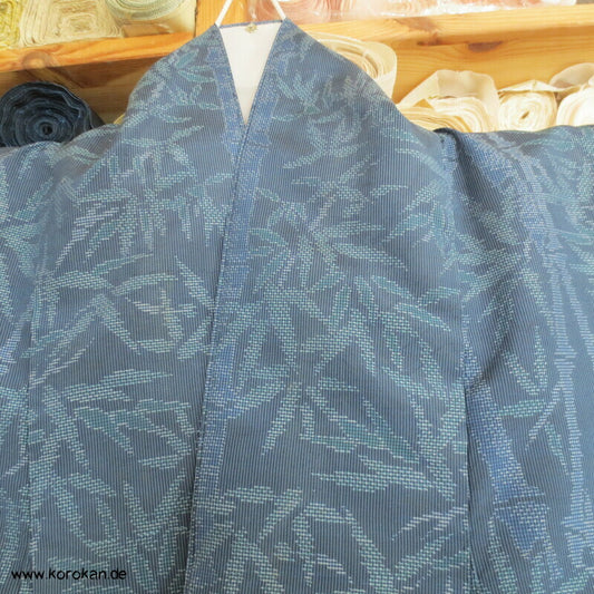 Bambus Kasuri Tsumugi Seiden Kimono