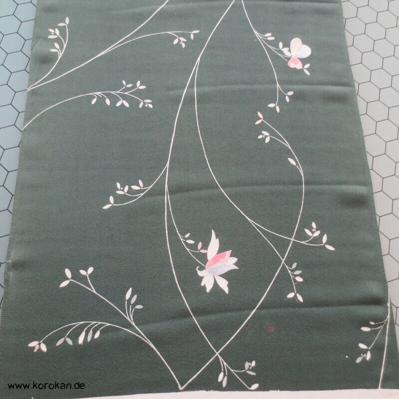 Panel Muster Seide für Kimono - Blumen, Blätter, abstrakt