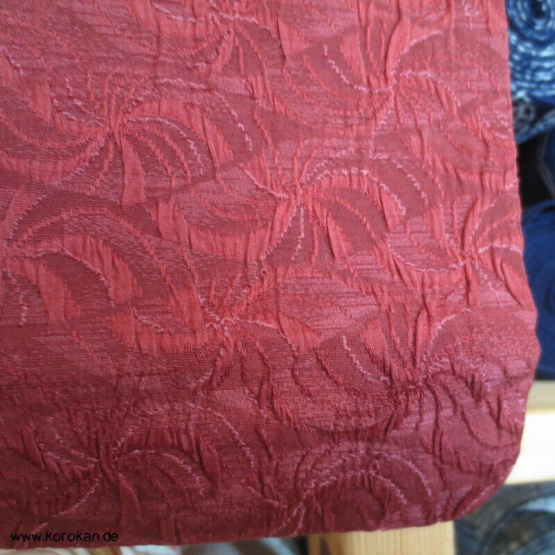 ziegelrote Matelassé Seiden Michiyuki  Kimono Jacke