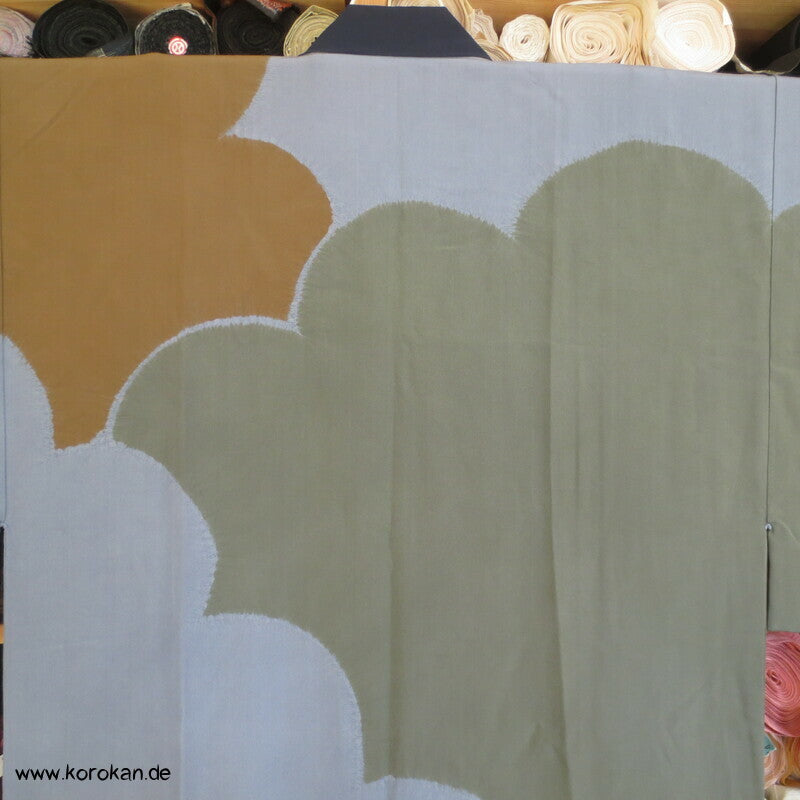 Shibori Wolken Juban Unterkimono, Seidencrepe