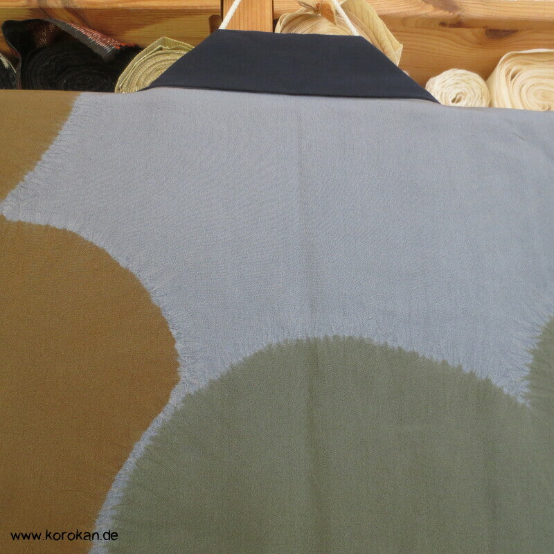 Shibori Wolken Juban Unterkimono, Seidencrepe