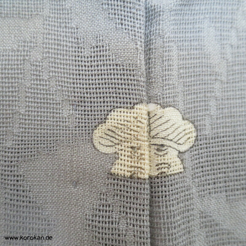 Bambuswäldchen vor Strohmatten Hitoe Homongi Kimono