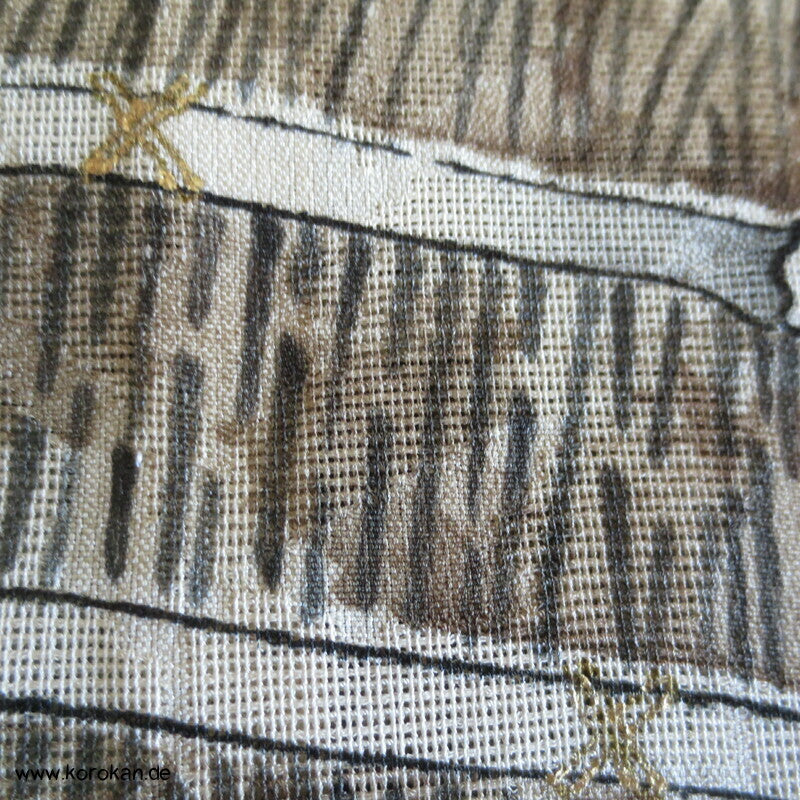 Bambuswäldchen vor Strohmatten Hitoe Homongi Kimono
