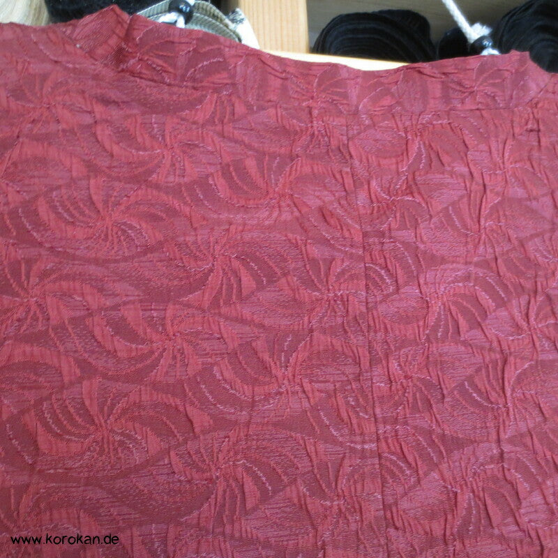 ziegelrote Matelassé Seiden Michiyuki  Kimono Jacke