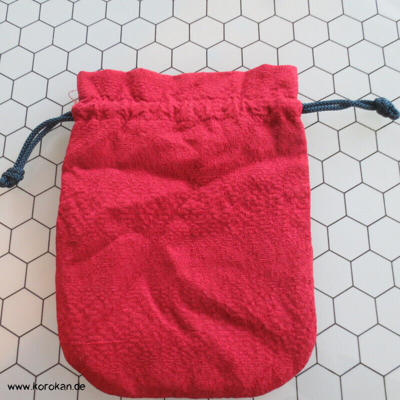 Kimono Kinchaku Zugbeutel bestickte Seide - japanische Tasche