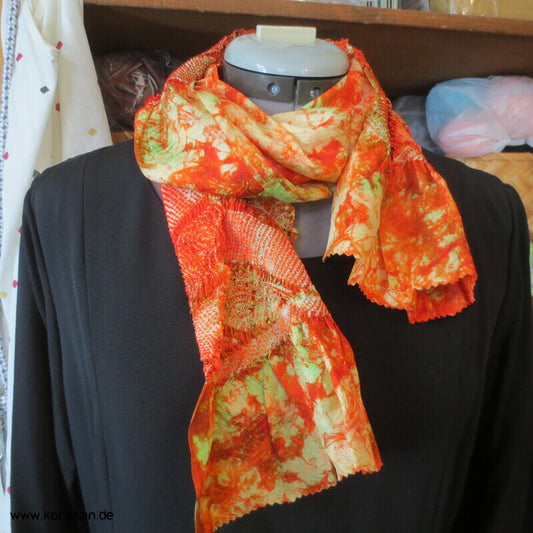 Shibori Segaiha Batik Seidendamast Obiage