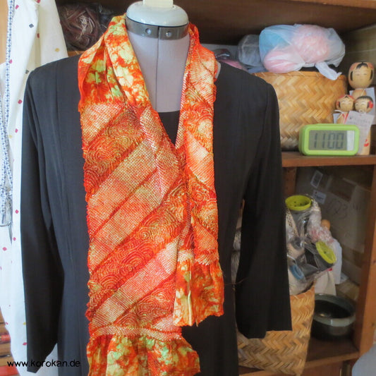 Shibori Segaiha Batik Seidendamast Obiage