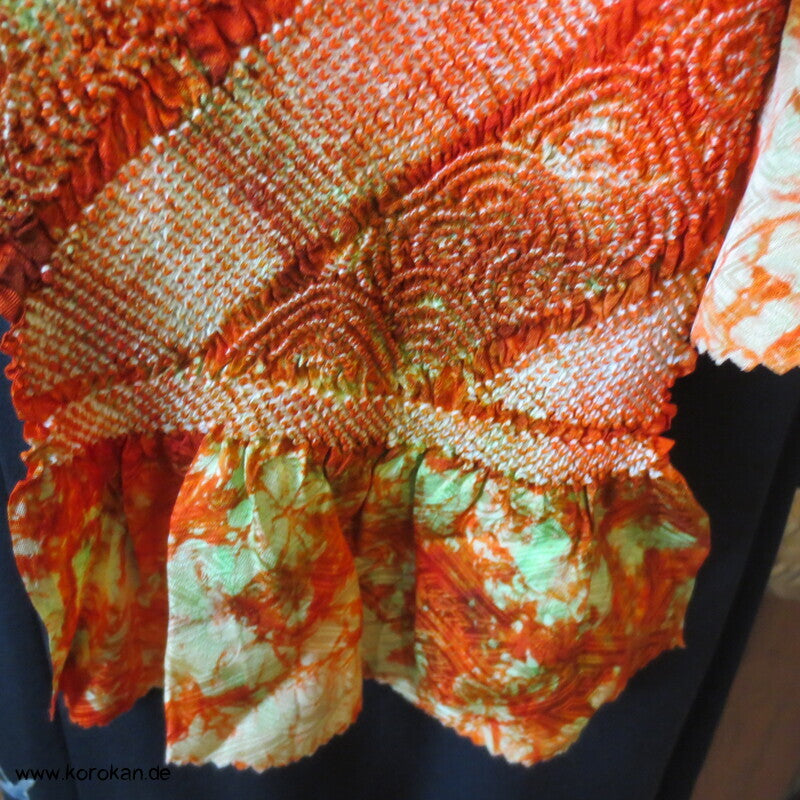 Shibori Segaiha Batik Seidendamast Obiage