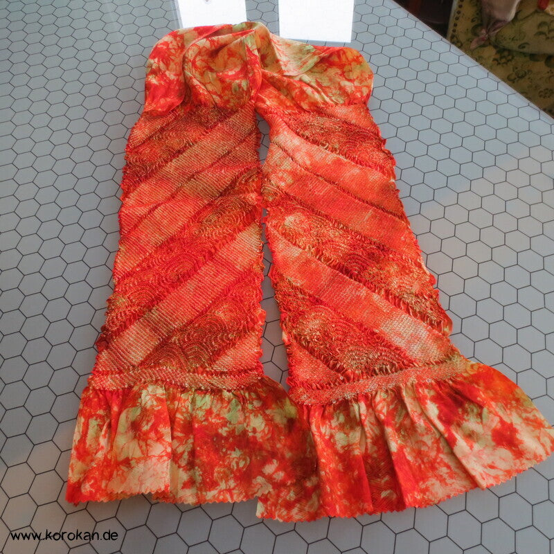 Shibori Segaiha Batik Seidendamast Obiage