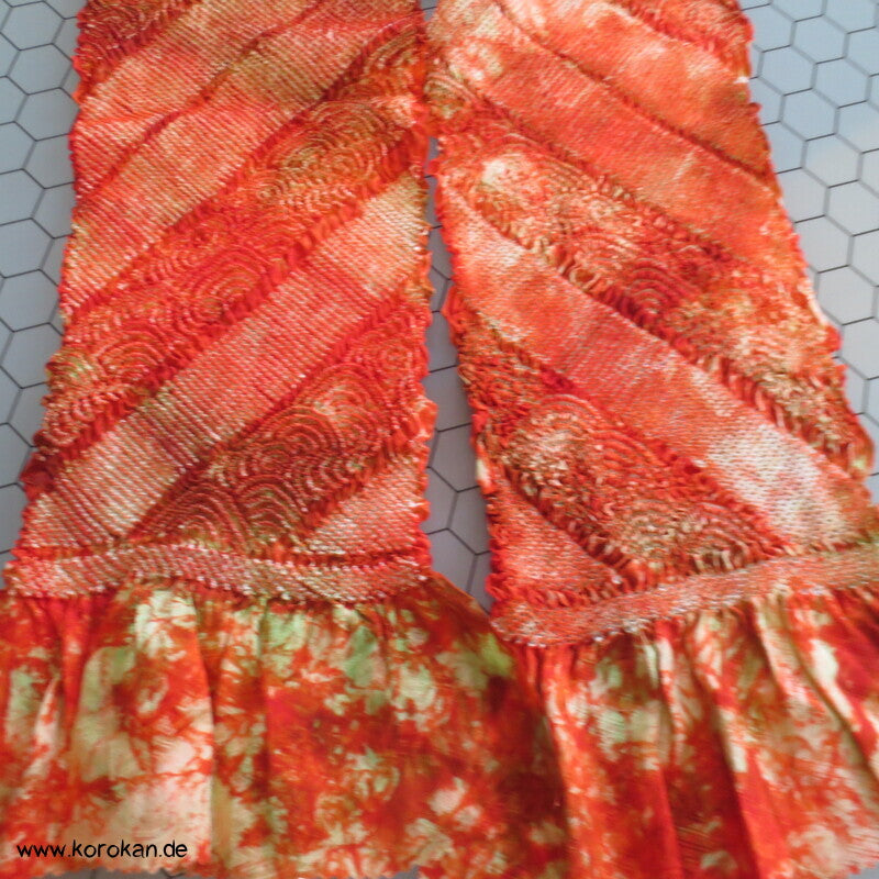 Shibori Segaiha Batik Seidendamast Obiage