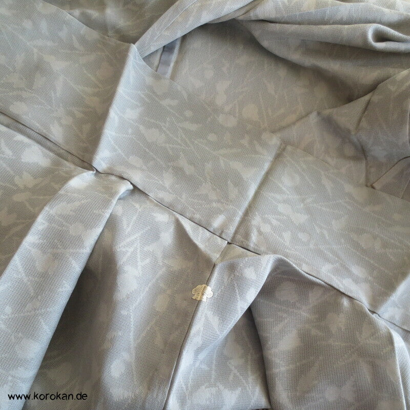 Bambuswäldchen vor Strohmatten Hitoe Homongi Kimono