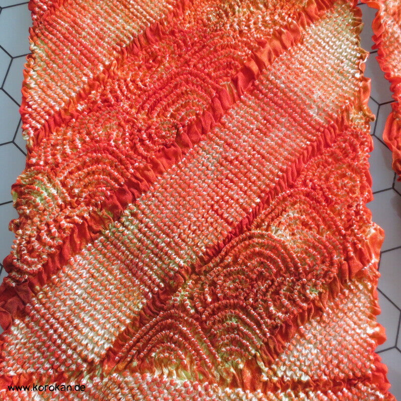 Shibori Segaiha Batik Seidendamast Obiage