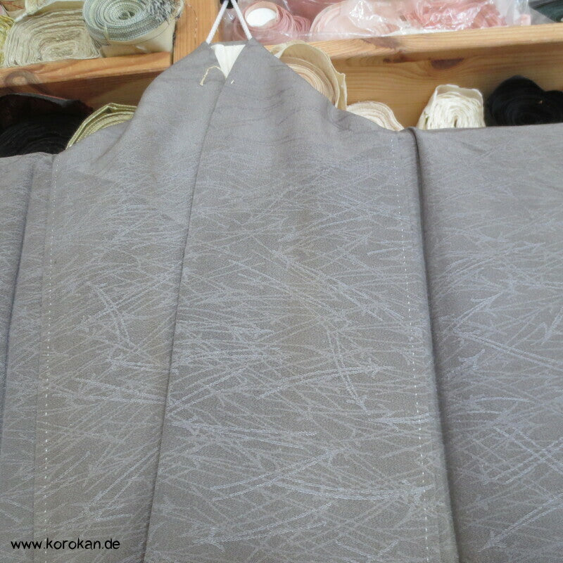 Irotomesode Seidendamast  Kimono Landschaft