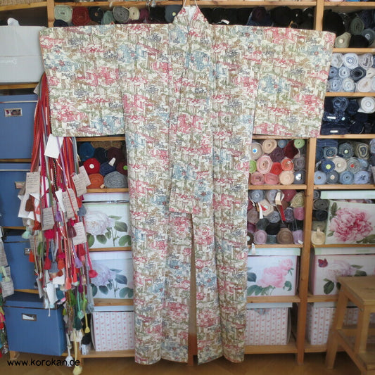 Shochikubai Bingata Bambuswäldchen Komon Kimono
