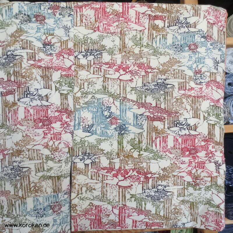 Shochikubai Bingata Bambuswäldchen Komon Kimono