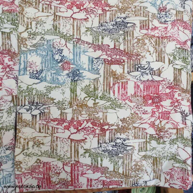Shochikubai Bingata Bambuswäldchen Komon Kimono