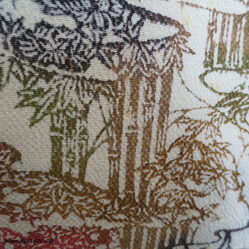 Shochikubai Bingata Bambuswäldchen Komon Kimono