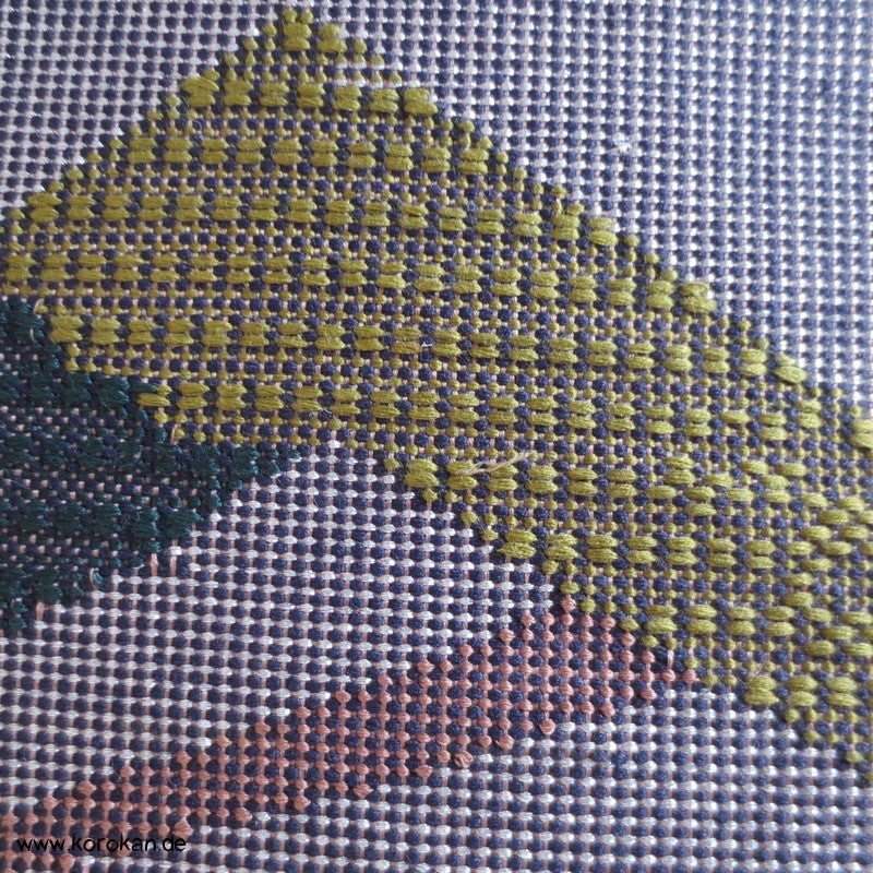 Bergketten Fukuro Obi, grobe handgewebte Seide mit Lurex