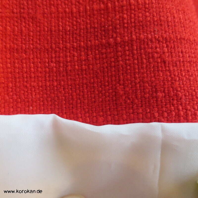 roter grob handgewebter Nagoya Obi Kimono Gürtel