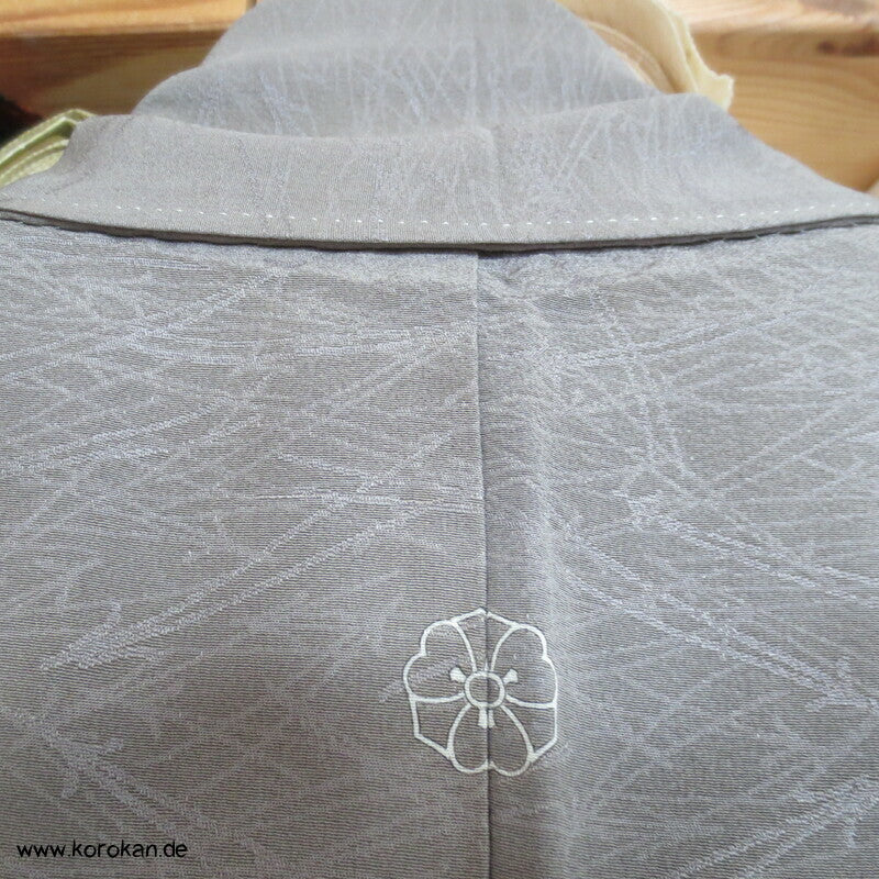 Irotomesode Seidendamast  Kimono Landschaft