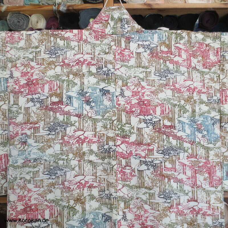 Shochikubai Bingata Bambuswäldchen Komon Kimono