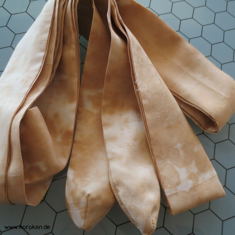 natur wolkig langes Koshihimo Band Honan Wildseide