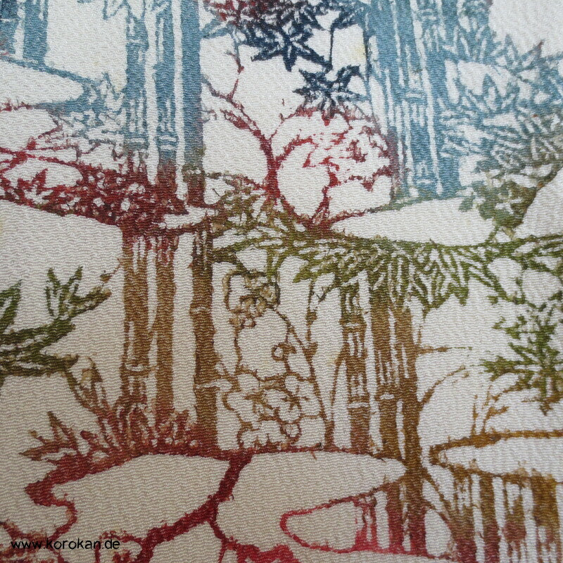 Shochikubai Bingata Bambuswäldchen Komon Kimono