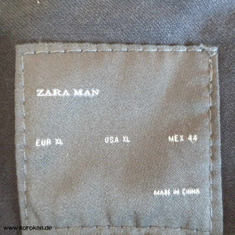 Zara Man Jeansjacke mit japanischen Stickereien XL