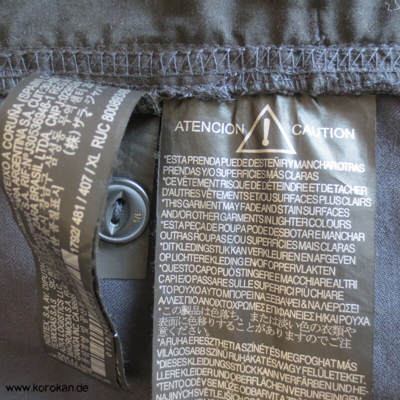 Zara Man Jeansjacke mit japanischen Stickereien XL